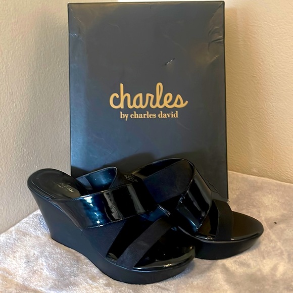 Black wedge size 8 - Picture 1 of 1